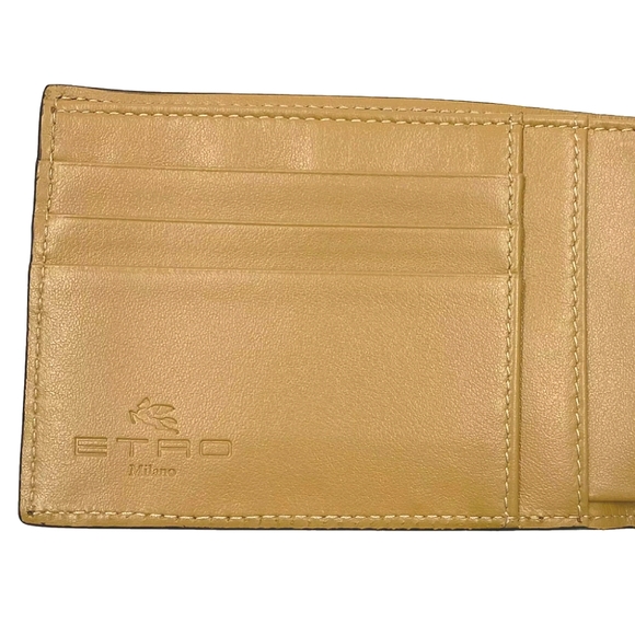 $380 Italy Made Etro Paisley Cactus Printed Wallet - Picture 8 of 8